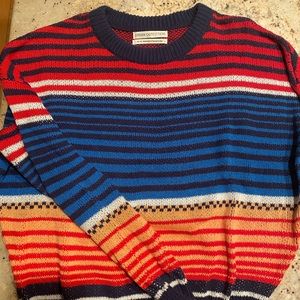 Urban Outfitters cotton blend striped crew neck sweater.